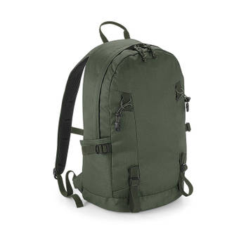 Olijf groene rugzak/rugtas voor wandelaars/backpackers 20 liter - Rugzak