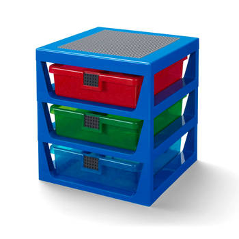 Lego - Opbergrek met 3 Lades - Polypropyleen - Blauw