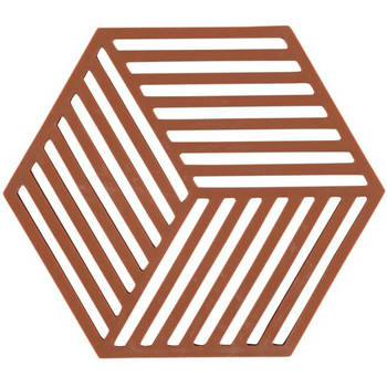Zone Denmark Pannenonderzetter Hexagon - Terracotta - 16 x 14 cm