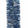 Decoris Kerstslinger - donkerblauw - folie - 270 cm - kerstversiering/kerstslingers - Kerstslingers