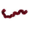 3x Kerstslinger / folieslinger rood 15 cm x 2 m - Kerstslingers