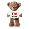 Knuffel teddybeer met I love mama shirt 43 cm - Knuffelberen