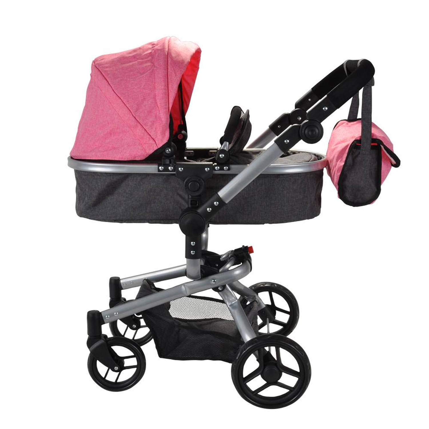 Bandits and Angels Poppenwagen Classic Angel 2in1 roze