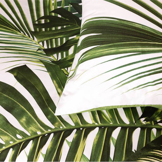 Snoozing - Snoozing Palm Leaves flanel dekbedovertrek