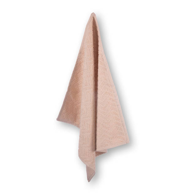 Blokker keukendoek zigzag - beige - 50 x 50 cm