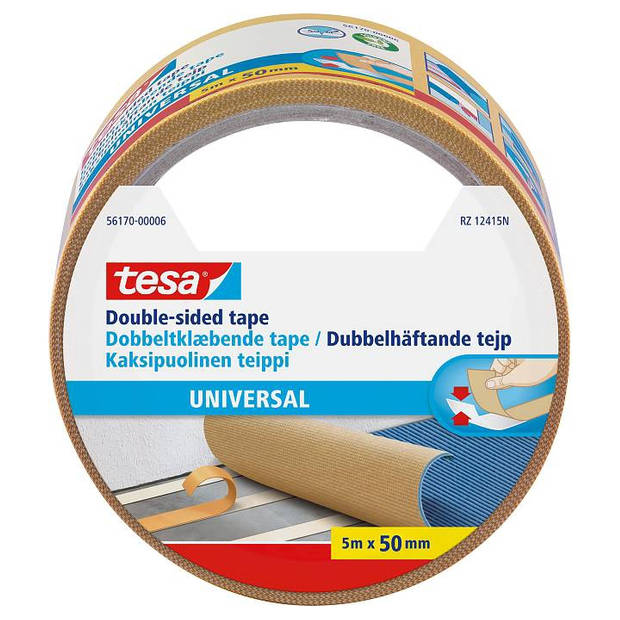 Tesa dubbelzijdig tape - Tapijttape - 50 mm x 5 m