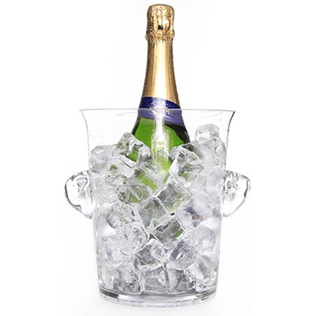 Cosy & Trendy Champagne emmer - glas - Ø 13,8 x 20x7 cm