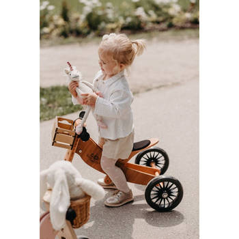 Kinderfeets Houten Loopfiets & Driewieler Tiny Tot Plus Bamboo - Veilig en duurzaam