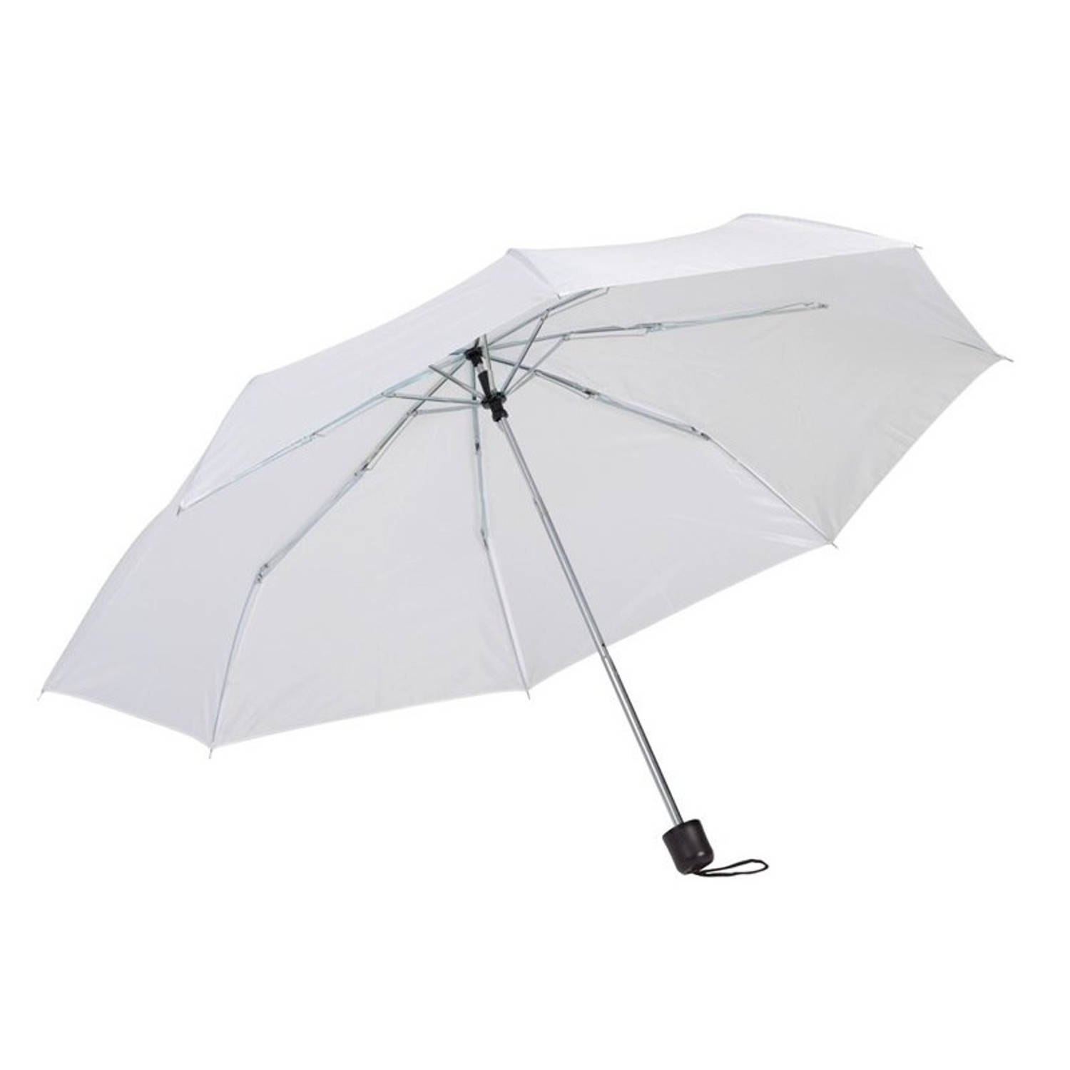 Opvouwbare Mini Paraplu Wit 96 Cm Voordelige Kleine Paraplu Regenbescherming