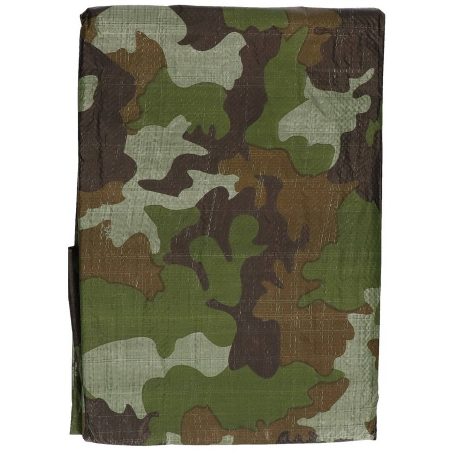 Groene camouflage afdekzeil-dekzeil 470 x 364 cm dekkleed-zeil