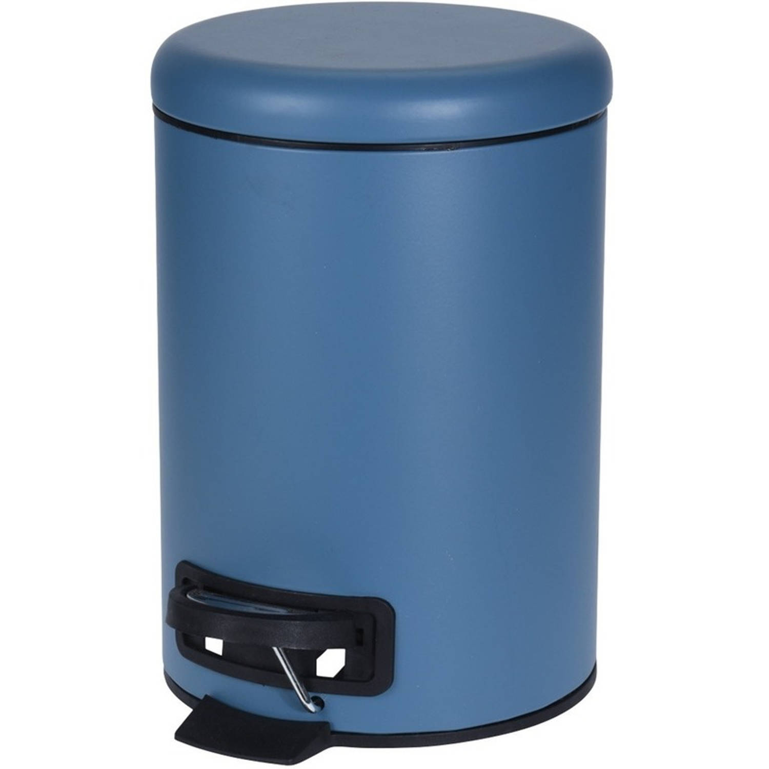oase diefstal Speel Donker blauwe vuilnisbak/pedaalemmer 3 liter - Pedaalemmers | Blokker