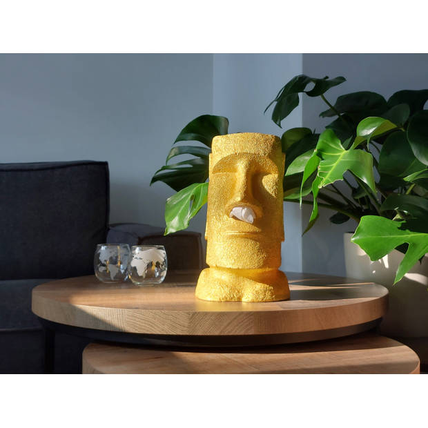 Rotary Hero Moai Tissue Box Houder - Tissuehouder - Goud - Special Edition
