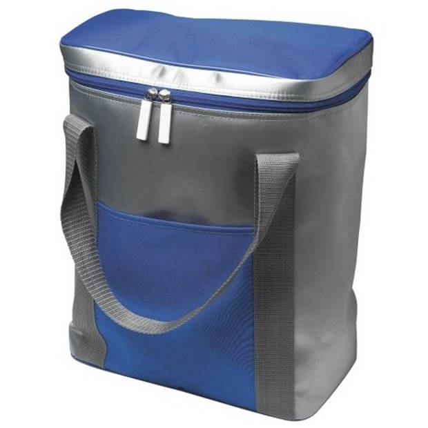 Koelbox/koeltas zilver/blauw 15 liter - Koeltas