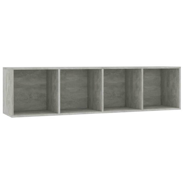 vidaXL Boekenkast/tv-meubel 143x30x36 cm betongrijs