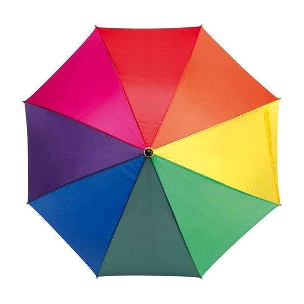 Grote luxe paraplu regenboog print 103 cm - Paraplu's