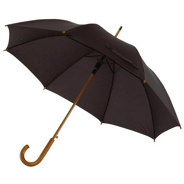 Grote luxe paraplu zwart 103 cm diameter - Paraplu's