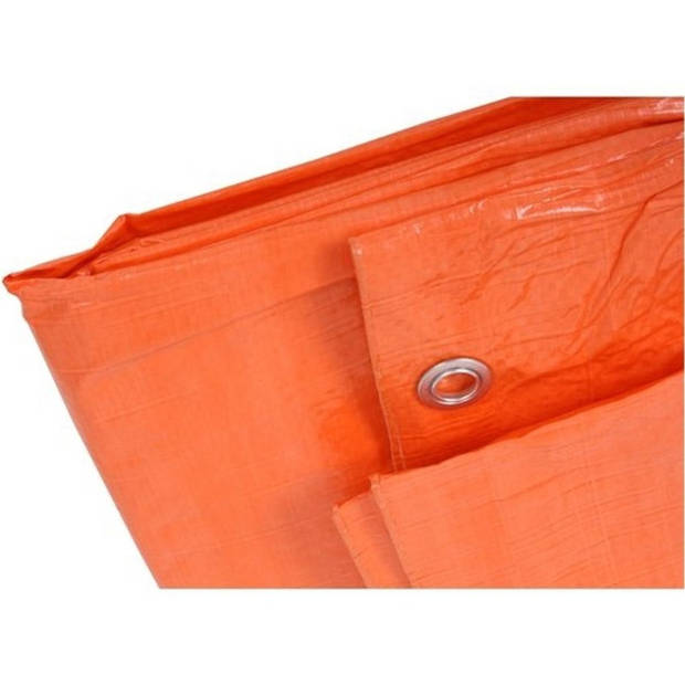 Oranje afdekzeil / dekkleed 6 x 10 m - Afdekzeilen