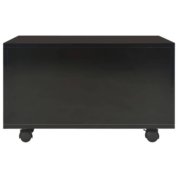 The Living Store Salontafel - Hoogglans - 60 x 60 x 35 cm - Verlengbaar