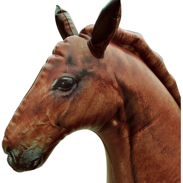Opblaas paard dieren 75 cm realistische print - Opblaasfiguren