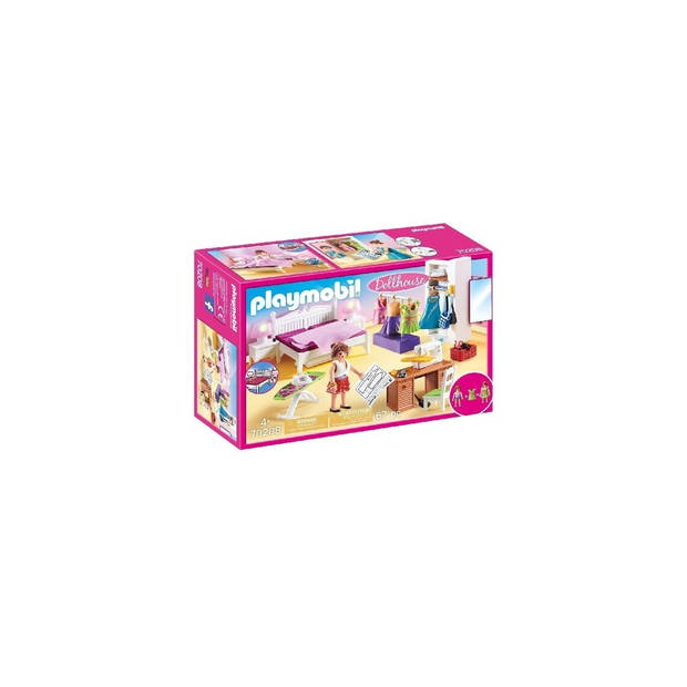 Playmobil Dollhouse - Slaapkamer met mode ontwerphoek 70208