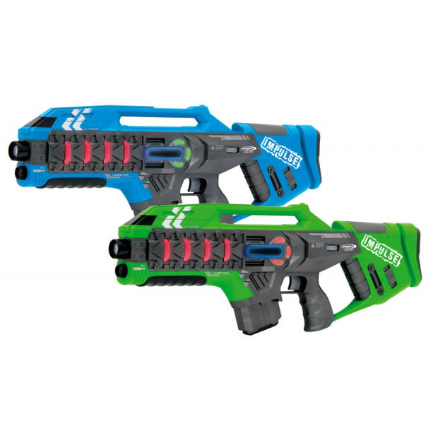 JAMARA lasergeweerset Impulse Rifle jongens 52 cm blauw/groen