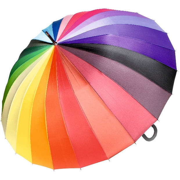 Free and Easy paraplu Piove automatisch krom handvat 98 cm