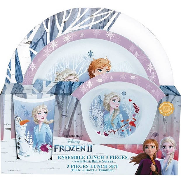 Ontbijtset/serviesset Frozen II/2 voor meisjes/kinderen - Serviessets
