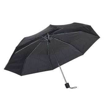 Kleine uitvouwbare paraplu zwart 96 cm - Paraplu's