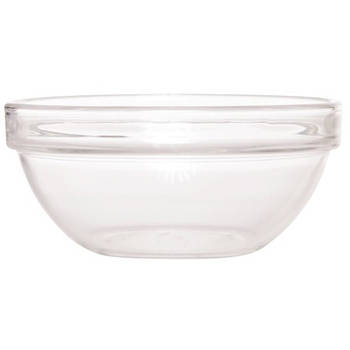 Luminarc Salade schaal/slakom van glas - Dia 20 cm - Glazen serveer schalen en kommen - Saladeschalen