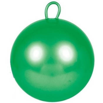 Skippybal groen 70 cm voor kinderen - Skippyballen buitenspeelgoed voor jongens/meisjes