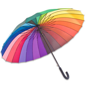 Free and Easy paraplu Piove automatisch krom handvat 98 cm