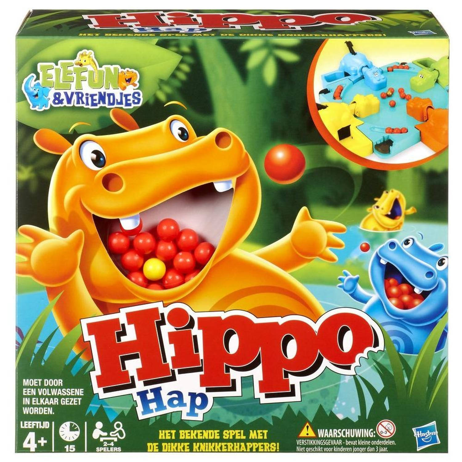 meteoor In tegenspraak Voorlopige naam Hasbro Hippo Hap 27 x 27 x 12 cm gezelschapsspel | Blokker