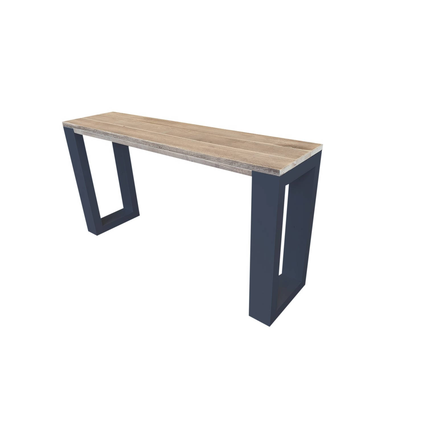 Wood4you Side table enkel steigerhout - Antraciet Eettafels 170 cm Bijzettafel