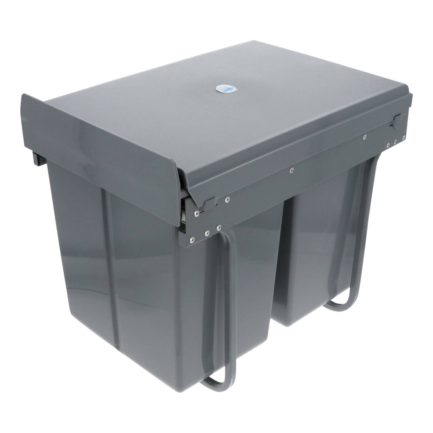 4cookz Duo inbouw afvalbak – 20 liter - geschikt voor 40cm inbouw | Blokker