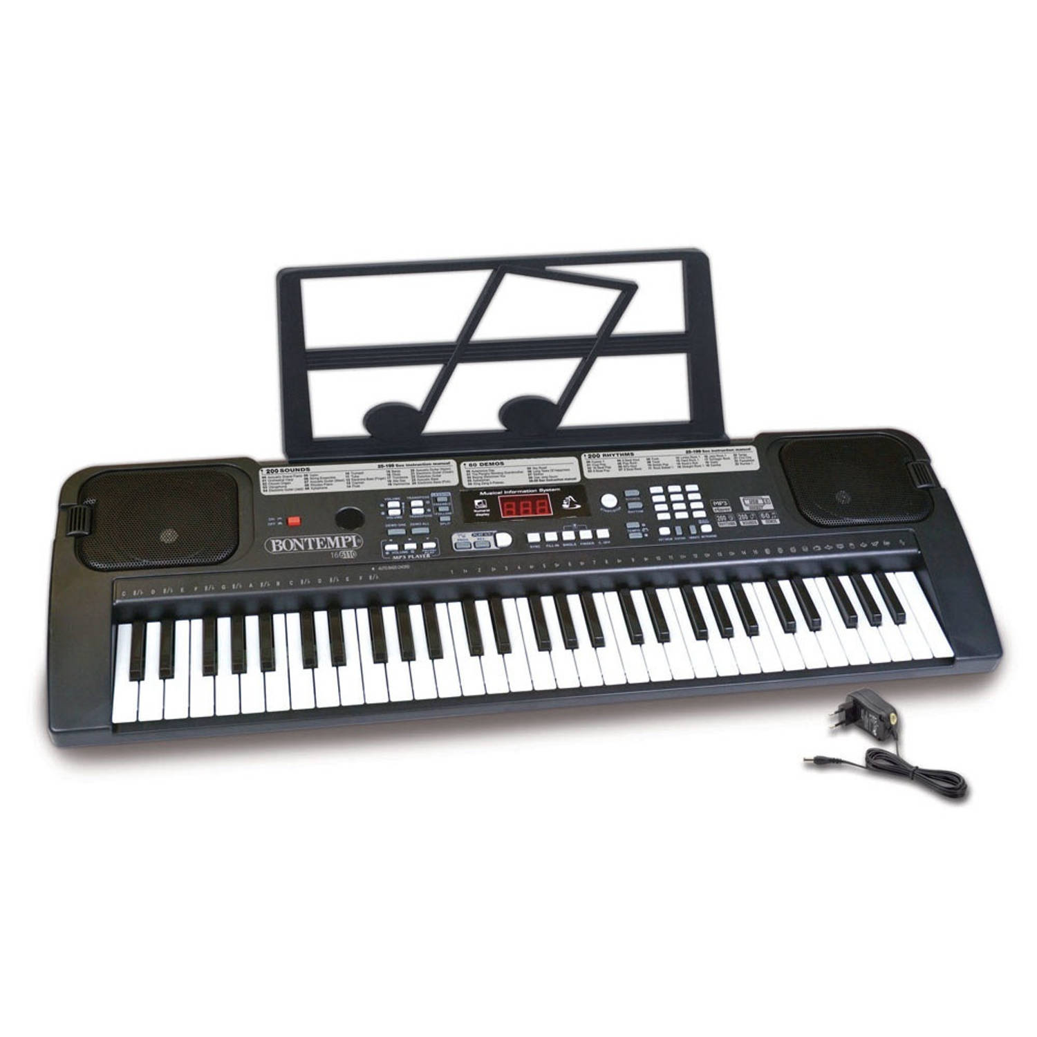 Bontempi Spa Digitale Keyboard - Speelgoedinstrument - 61 toetsen