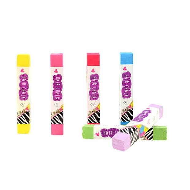 Toi-Toys haarkrijt multicolour 6-delig 6,5 cm