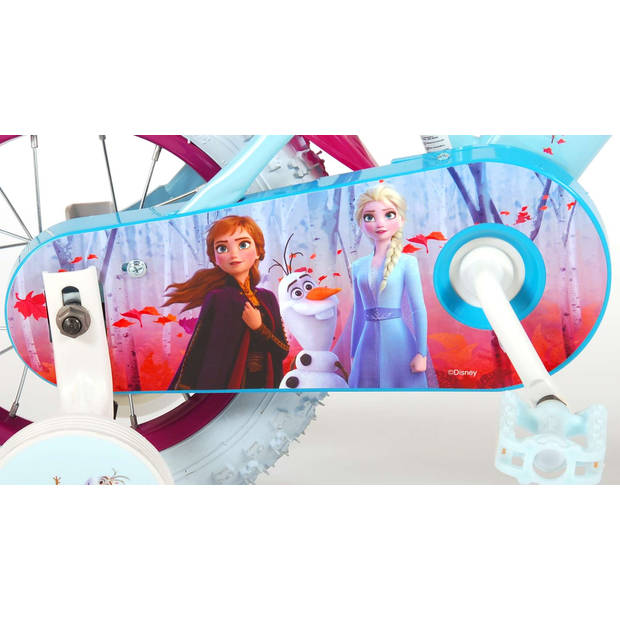 Kubbinga Disney Frozen 2 Meisjesfiets 12 Inch 21,5 cm Meisjes Terugtraprem Blauw