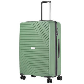 CarryOn Transport Grote Reiskoffer 78cm met TSA-slot en OKOBAN - 100 Ltr Trolley - Olijf