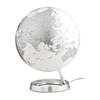 Globe Bright Chrome 30cm diameter kunststof voet engelstalig
