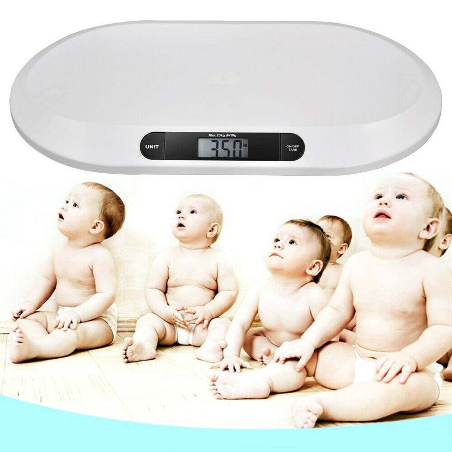 verdrievoudigen rok Moedig Parcura babyweegschaal - digitale weegschaal baby / kind - max. 20 kg. |  Blokker