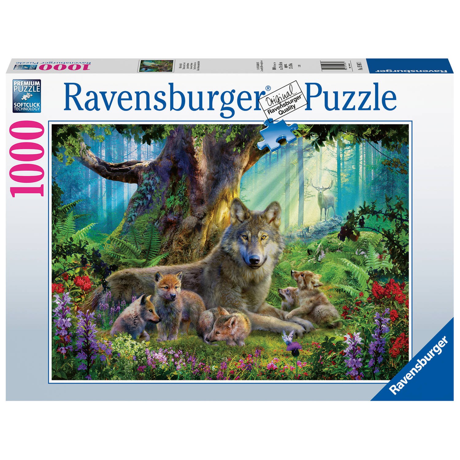 Ravensburger puzzel Familie Wolf 1000pcs