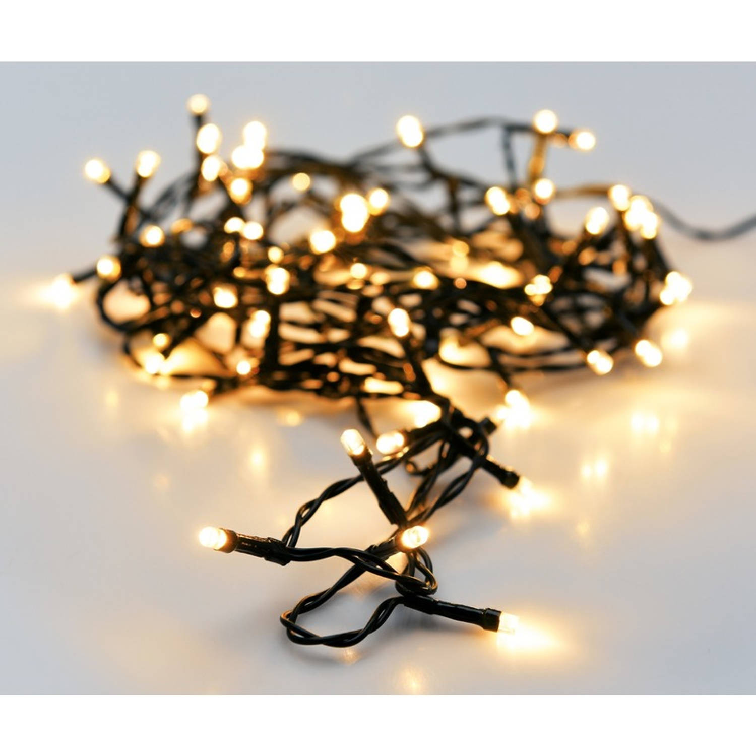 Kerst Led-verlichting Met Timer Op Batterij Warm Wit Buiten 96 Lampjes 7 M Kerstboomverlichting