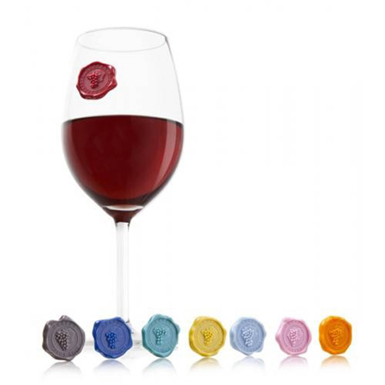 Vacu Vin Set van 2 pakjes Glas Markers Zegel Vacuvin