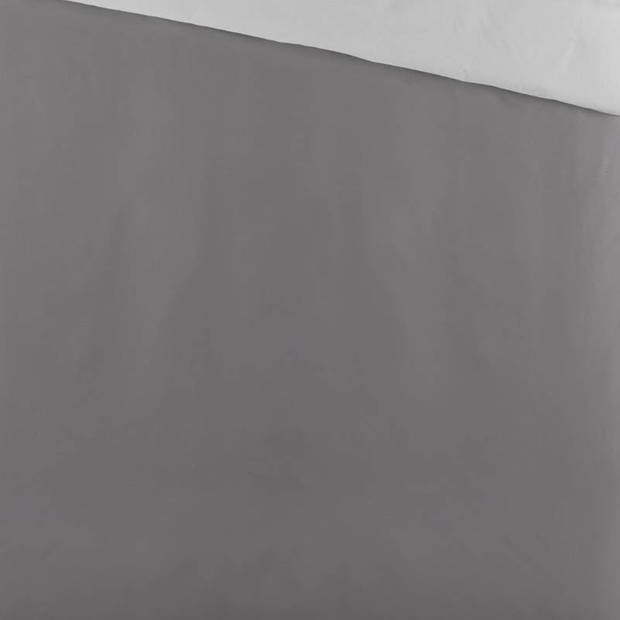Byrklund Side Way dekbedovertrek - 2-persoons (200x200/220 cm + 2 slopen) - Katoen - Antraciet/Licht Grijs
