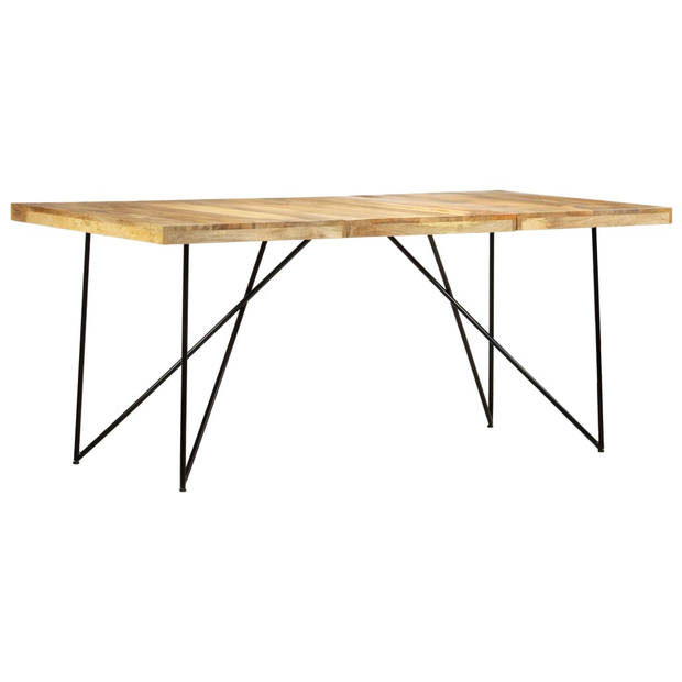 vidaXL Eettafel 180x90x76 cm massief mangohout