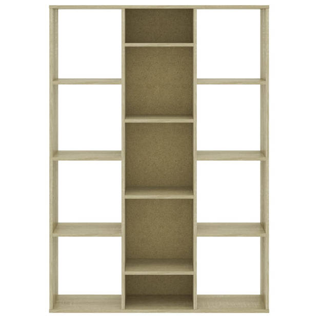 vidaXL Kamerscherm/boekenkast 100x24x140 cm bewerkt hout eikenkleurig