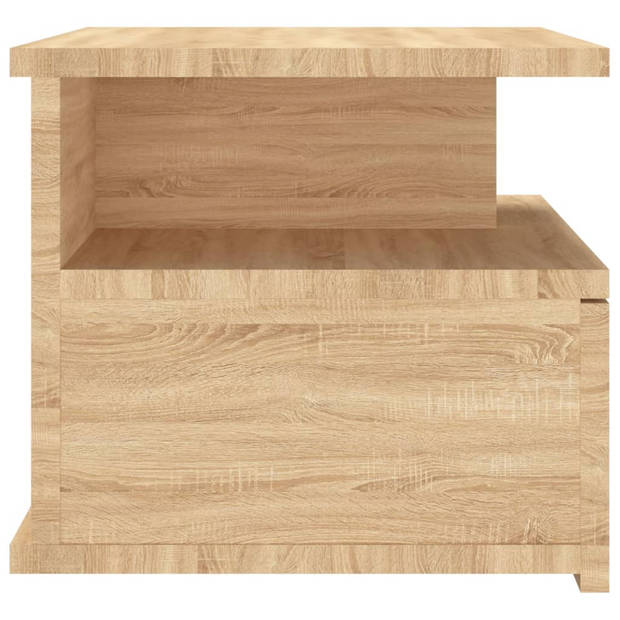 vidaXL Nachtkastjes 2 st 40x31x27 cm bewerkt hout sonoma eikenkleurig