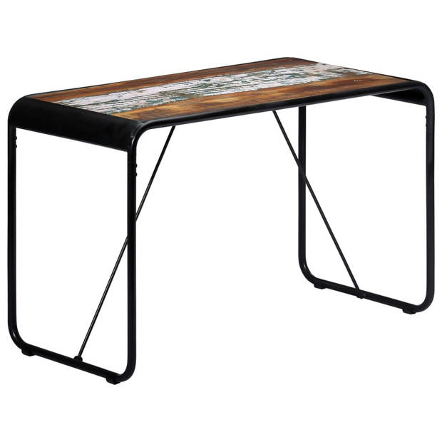 vidaXL Eettafel 118x60x76 cm massief gerecycled hout