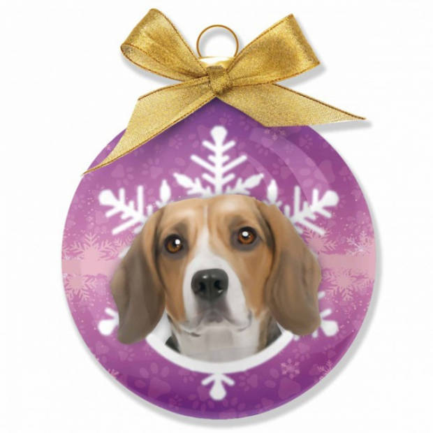 Dieren kerstbal Beagle 8 cm