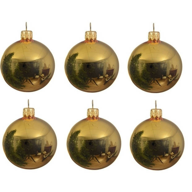 Gouden Kerstversiering Kerstballen 24-delig 6 cm - Kerstbal